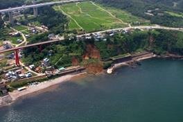 海沿いの様子