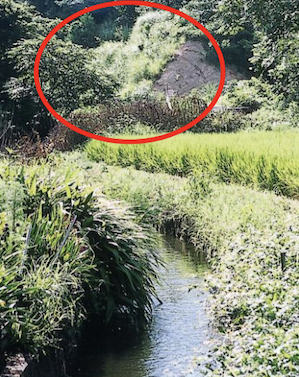 平井地区の切り通し