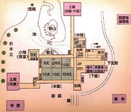 三余堂の見取り図